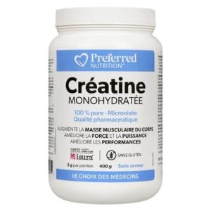 Créatine monohydratée en poudre 400g