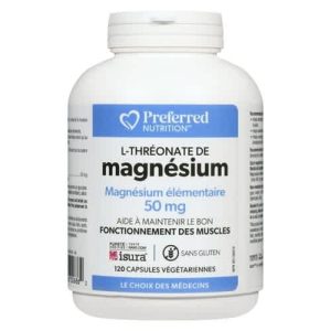 L-thréonate de magnésium 120 capsules