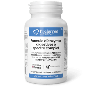 Enzymes digestives à spectre complet 60 capsules